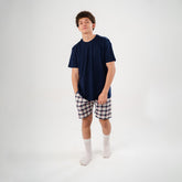 Pink Plaid Pyjama Shorts set